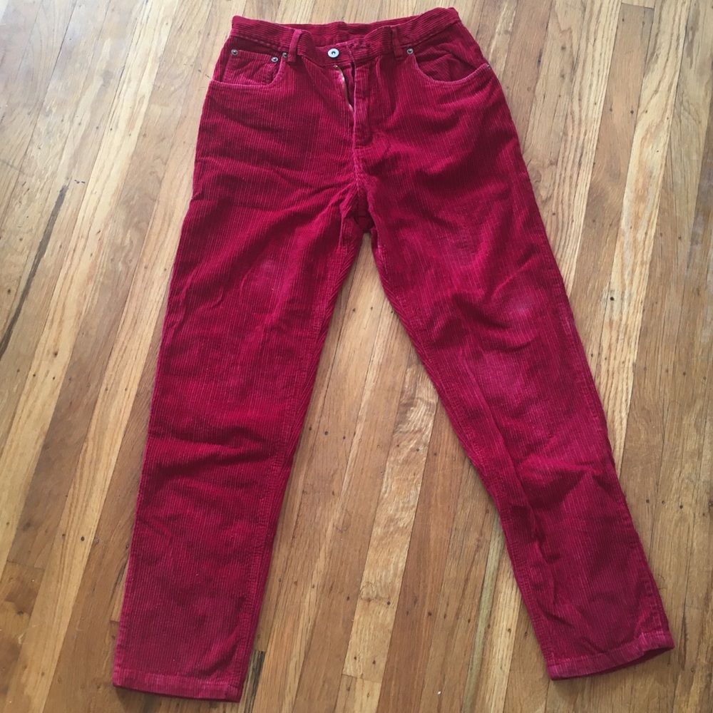 Faded Glory red corduroy pants